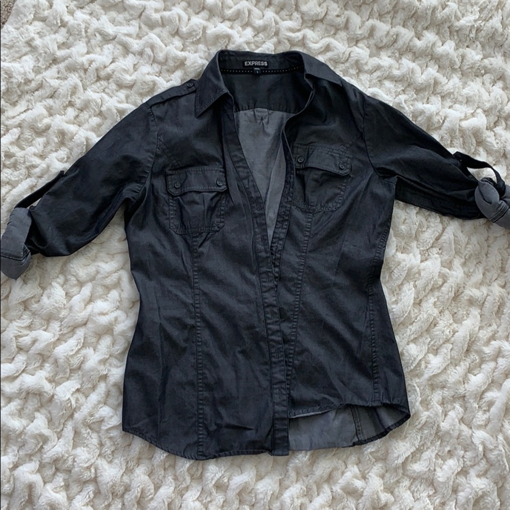 Dark gray top